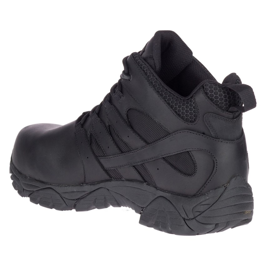 Bottes de Securite Merrell Moab 2 Mid Tactical Response Waterproof Comp Toe Noir Femme | U.D.GHHB